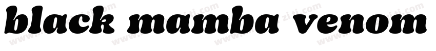 black mamba venom re字体转换